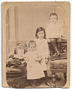 Евдокия, Иван, Анна и Анфиса Белосельские, 1901 г.